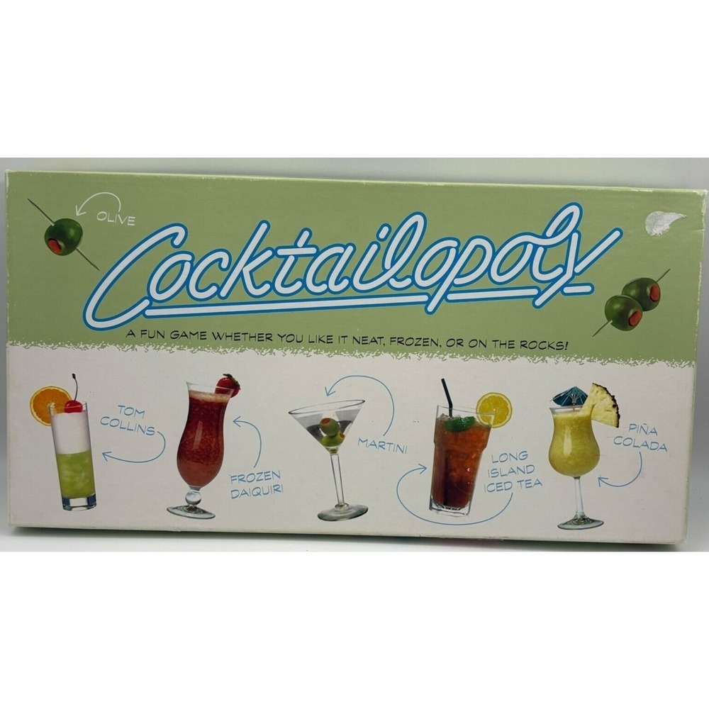 Cocktailopoly Board Game Fun Twist On Classic Monopoly COMPLETE